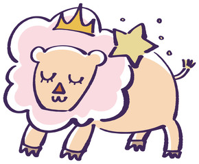 獅子座　１２星座　イラスト