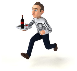 Fun 3D cartoon casual character