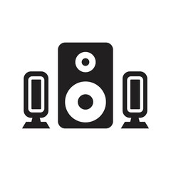 Stereo Speaker Icon template black color editable. Stereo Speaker Icon symbol Flat vector illustration for graphic and web design.