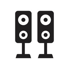 Stereo Speaker Icon template black color editable. Stereo Speaker Icon symbol Flat vector illustration for graphic and web design.
