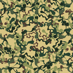 Fototapeta premium Camouflage Seamless Pattern, Clothing Camouflage