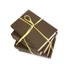 Stack of books isolated on a white background