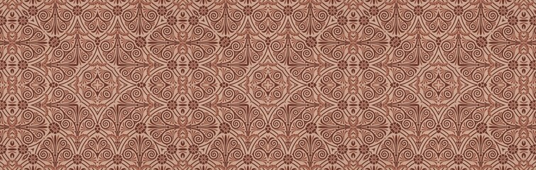 Pastel Colored Elegant Art Deco Border