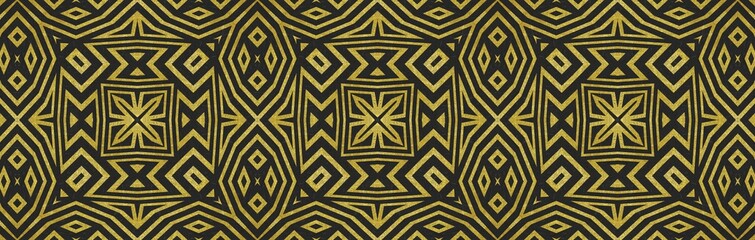 Gold And Black Art Deco Border