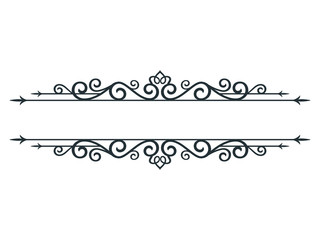 Obraz premium decorative floral split frame banner vector graphic design