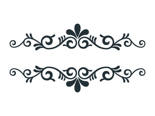 decorative floral split frame banner vector graphic design