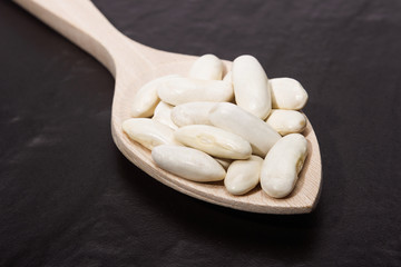 White beans of the Faba Asturiana variety