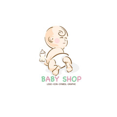 baby graphic icon symbol logo