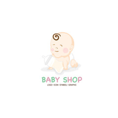 baby graphic icon symbol logo