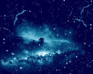 Fototapeta na wymiar Universe filled with stars, nebula and galaxy. Galaxy background