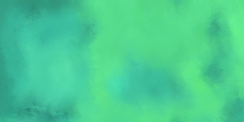 Fototapeta na wymiar medium aqua marine, medium sea green and sea green color abstract background for canvas arts