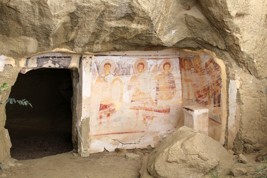 Kloster Dawit Garedscha - H&ouml;hlen des Udabno Klosters- Georgien 