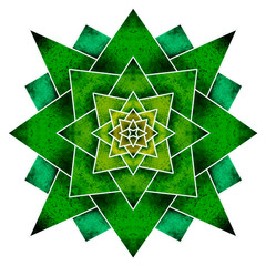 Colorful mandala illustration. Symmetry art. Zen meditation ornament. Chakra symbol