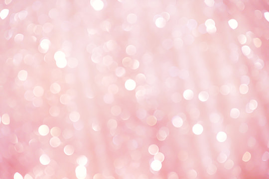 White gray sparkle bokeh glitter abstract on pink background
