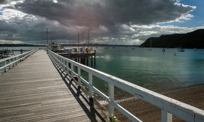 Russell. Paihia. Bay of Islands New Zealand. Jetty.