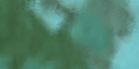 dim gray, sea green and medium aqua marine color abstract painted background