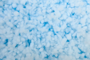 hollowfiber, polyester fiber on a light blue background - Image