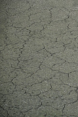 Texture of the cracked soil of the drained reservoir