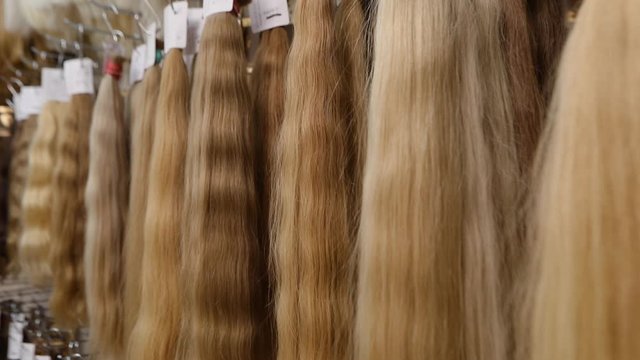 Human hair, hair. Natural hair extensions
