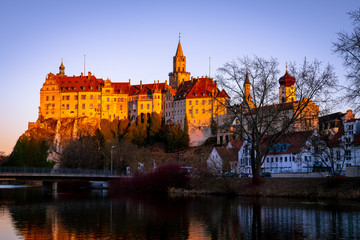 Castle during sunset