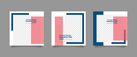 Modern promotion square web banner for social media mobile post template. Elegant sale and discount promo backgrounds for digital marketing