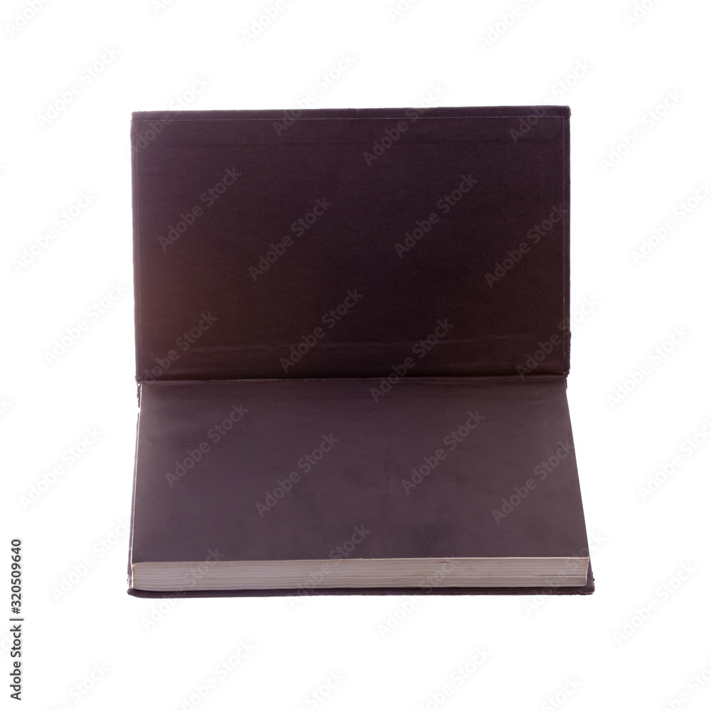 Poster open book . isolated on a white. template for designer