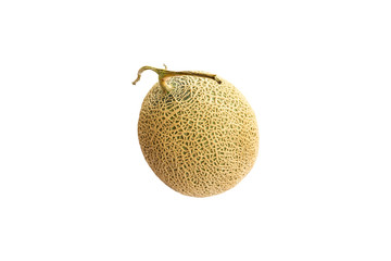cantaloupe melon isolate on a white background