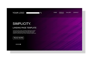 modern Landing page template,colorful,for business website design.