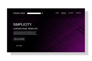 modern Landing page template,colorful,for business website design.