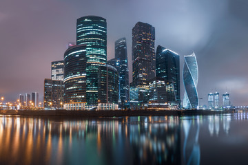 Fototapeta na wymiar Moscow City - Moscow International Business Center Russia