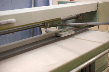 Machinery and work tools in the carpentry