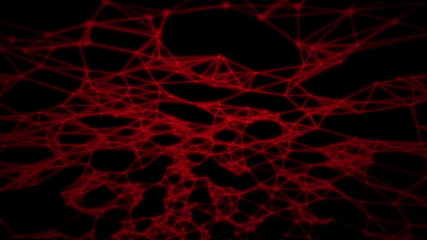Red Web network Animation 4k background