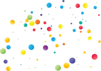 Festive color round confetti background. Abstract frame confetti texture for holiday, postcard, poster, website, carnivals, birthday and children's parties. Cover confetti mock-up. Wedding card layout