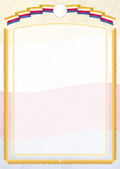 Border made with Comoros national flag.