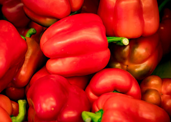 Bell Pepper, red Fresh and delicious organic fruits and vegetables
