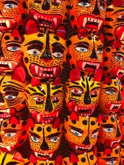 Ceremonial traditional  jaguar mask, State of Guerrero, Mexico