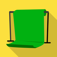 Vector illustration of fabric and stand sign. Web element of fabric and display stock symbol for web.
