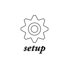 setup icon vector - illustration