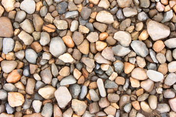 a road of stones. small stones