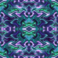 Seamless pattern of bright spots of paint, bright colors. Psychedelic abstract background. Kaleidosocpus ornament. Texture for textile, design, scrapbook, web.