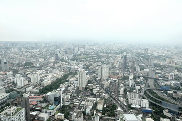 Fototapeta na wymiar aerial view of city from above