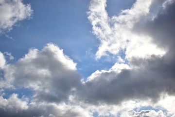 clouds against a blue sky