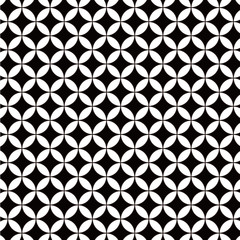 花七宝模様　日本伝統模様　黒　3