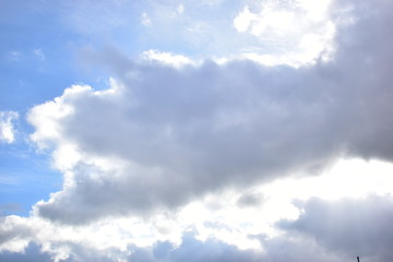 clouds against a blue sky