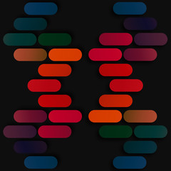 Obraz premium Bunte sreifen auf dunklem Hintergrund.