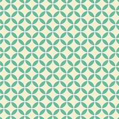 花七宝模様　日本伝統模様　緑