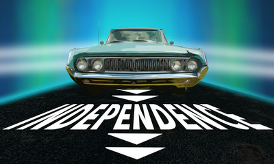 Street Sign to Independence
