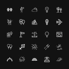 Editable 25 sky icons for web and mobile