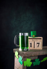 St. Patricks day green beer