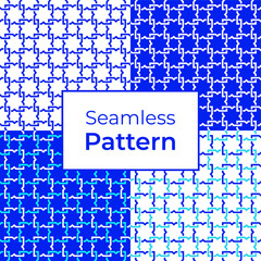 Seamless geometric blue pattern